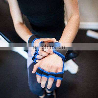 High Quality Custom Logo Ventilated Workout Fitness Weight Lifting Gloves With Wrist Breathable Workout Weightlifting Gloves photo-2