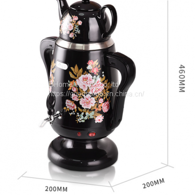 Russian Middle East Turkish Black Tea Electric Tea Kettle With Double Printing and Automatic Insulation（Wechat:13510231336）