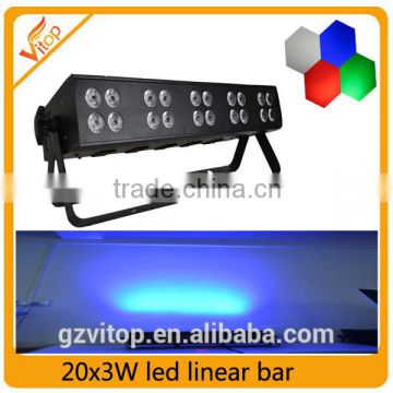 2016 new sharpy price RGBW Excellent Color Mixing 20x3w LED Linear Bar Light