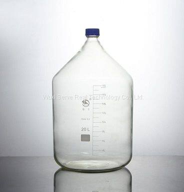 High borosilicate Reagent bottles white brown color