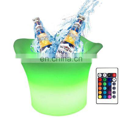 Mini Ice Bucket Party Inductive Rechargeable LED Beer Bucket Night Club Accessories LED Beer Bucket