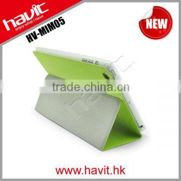 HV-MIM05 leather case with stand for ipad mini