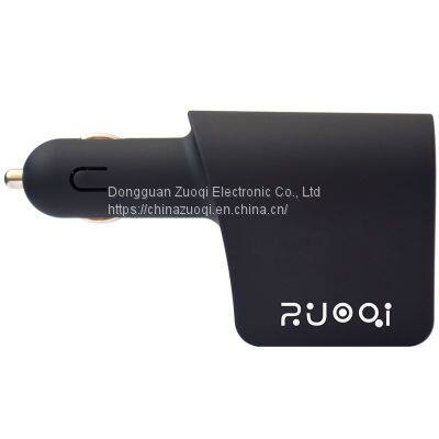 Socket Splitter With 3 USB Car Quick Charging Adapter for IPhone IPad Samsung photo-3