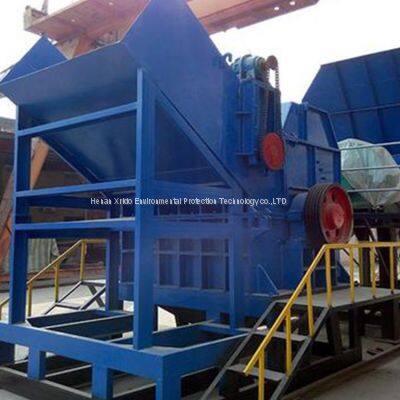 Automatic hydraulic aluminum Shredder steel waste crusher car bicycle crushing Scrap iron metal crusher machine price