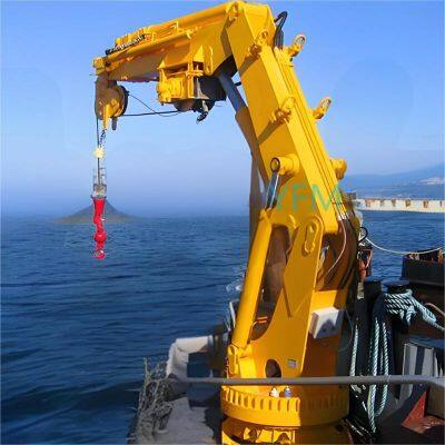 3t 7m Folding Hydraulic Crane for Ships with Excellent Anti-Corrosion Properties