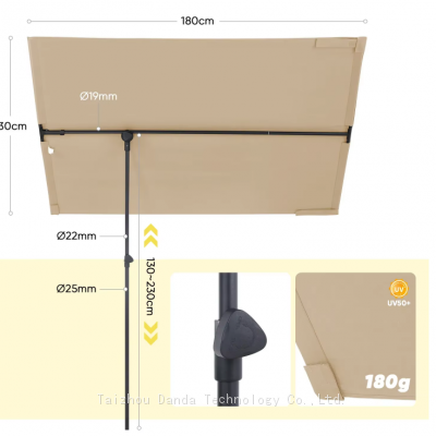 Adjustable Umbrella K/D Structure for Outdoor Balcony Use Steel Material photo-3