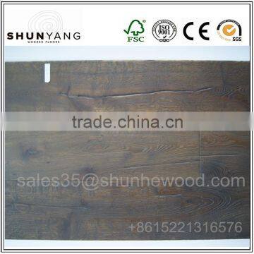 Antique Solid Engineered Smoked Oak Wood Flooring& Natural Oak Parquet Floors photo-3