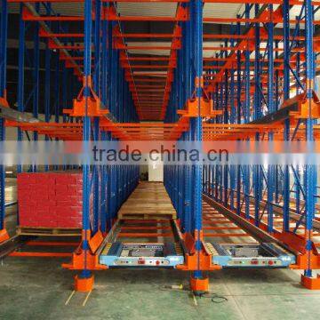 2015 new design radio shuttle car warehouse pallet racking system