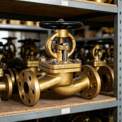 GB/T587 Marine Bronze Flanged Stop Valve with Reinforced Graphite Gasket