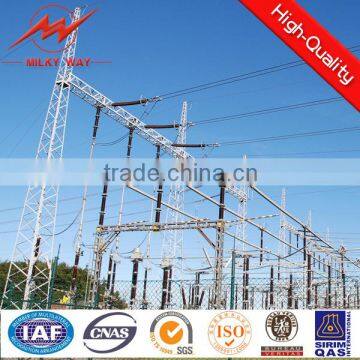 15m Gr50 galvanized electrical substations angel steel