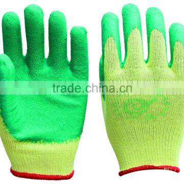 YC-L-03 Latex Coated Anti-skid Safety Glove,coated With Latex Glvoe. photo-3