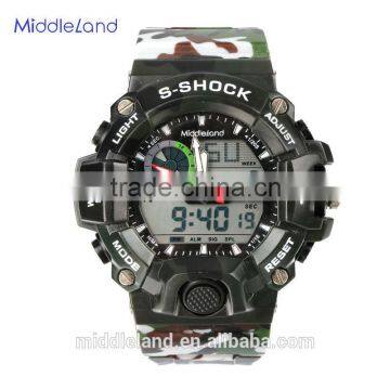 Many colors middleland wrist watch for 2015 outdoor