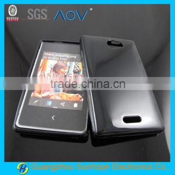 glossy design back cover for Nokia Asha 502