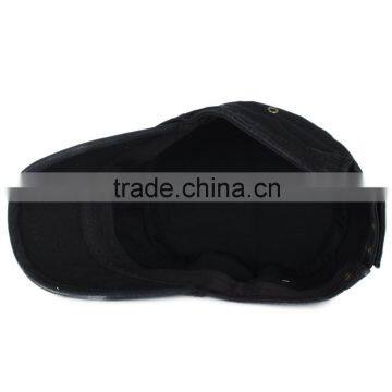 Wholesale Custom High Quality Unisex Black Jean Washed Military Cap and Hat Quality Choice photo-4