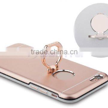 2 In 1 0.9MM Hard Alloy PC Ring Holder Phone Case For IPhone 6S Plus photo-3