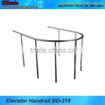 good stainless steel elevator tubular handrail