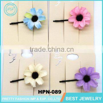 Wholesale Colorful Rose Fabric Flower Women Hair Accessories photo-3