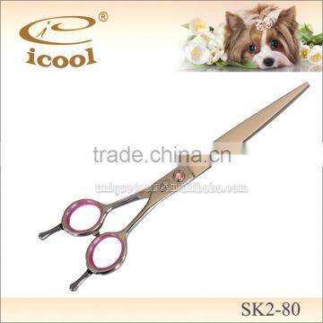 SK2-80 professional dog grooming scissors curved scissors