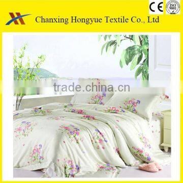 Home textile Polyester brushed woven fabric with printing pattern/100 Polyester print fabric