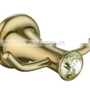 Double robe hook golden plated high quality