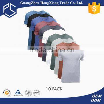 Guangzhou Hongxiong cheapest price 100% cotton bulk wholesale t shirts