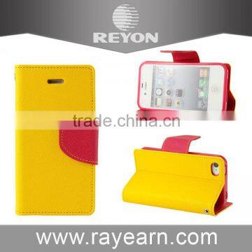 Reyon wallet camera case for iphone4 with card slots and pocket inside