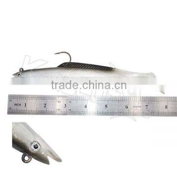 CHZ5303 soft fishing lures with hook pollock bass pike sea fishing bait