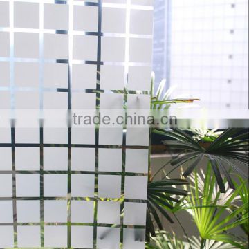 Decorative removable frosted or embossed static window film