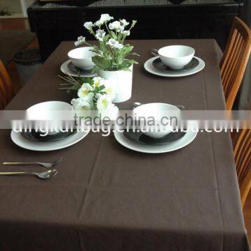 2015 wholesale cheap fashion dining table cloth table cover with printing in custom