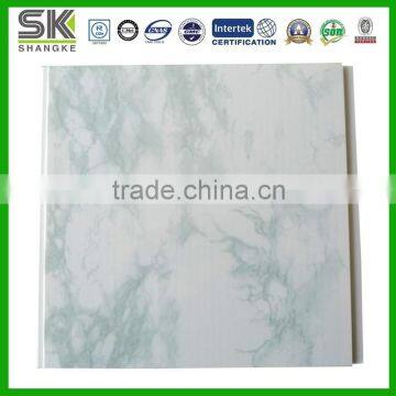 plastic wall decoration marble stone pattern pvc ceiling wall panel