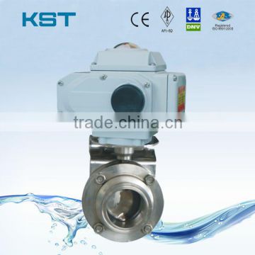 Electric Sanitary Butterfly Valve SS316L SS304