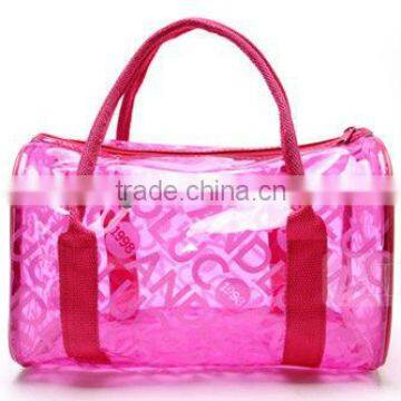 nice pink pvc handbag bag for women