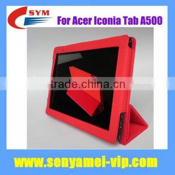 Smart Cover Stand Leather Case for Acer Iconia Tab A500 Case