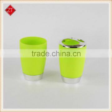 Cheaper green toothbrush holder and cup