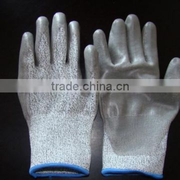 [Gold Supplier] HOT ! PU coated cut resistant working gloves