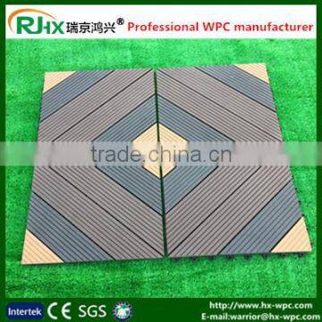Non-slip Bathroom Floor Tiles With Recycled Wood Plastic Composite Decking photo-3