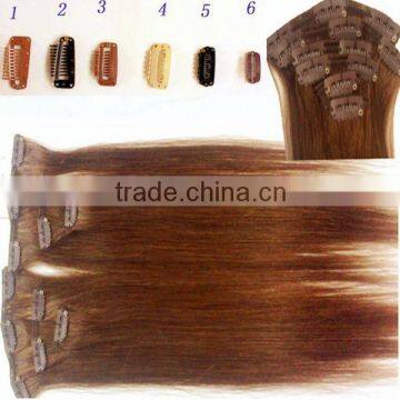 Wholesale Virgin Brazilian Clip in Hair Extensions Virgin Hair Made in China