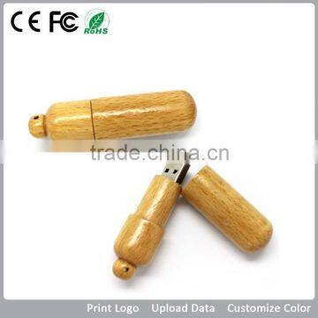 Promo Factory price wood USB Flash drive1GB 2GB 4GB 8GB as new year giveaway