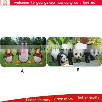 2016 China popular beautiful panda/ penguin cartoon garden decoration