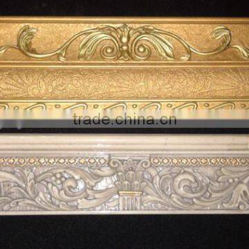 Luxurious gold decorative wall resin border