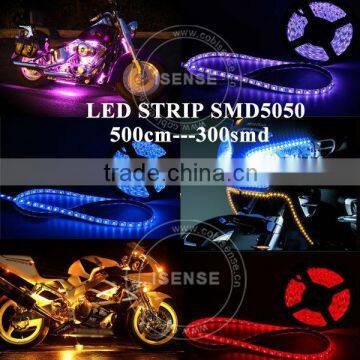 12 volt waterproof 5m 3000 amber color for Europe, led 2 wires small rope light