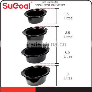 Purple SS Outer Boday Ceramic Inner Pot Slow Cooker photo-3