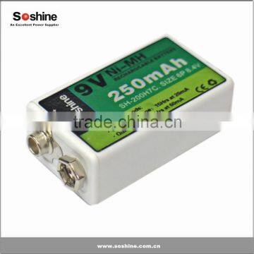 New 9V Ni-MH Rechargeable Battery 250mAh Ni-MH Battery Pack 9v Rechargeable Battery photo-4