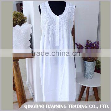 China Exporter Women Pajamas Sleepwear Ladies Cotton Nightdress/Nightgown