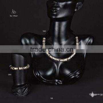 Ring Earring Bracelet Necklace Hellenic Design Jewelry Set Made in Turkey