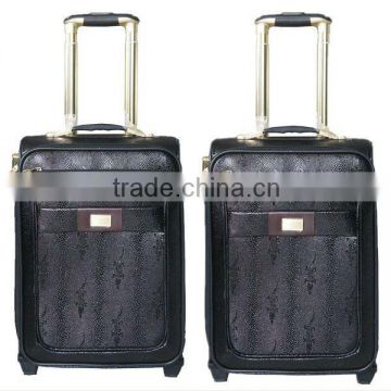 Middle East PU Luggage travel bag set upright luggage suitcase drawbar case box