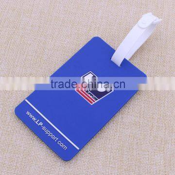 Wholesale cheap standard size luggage tags rubber loop