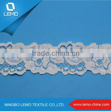 White Color Stretch Lace for Lady's Garments