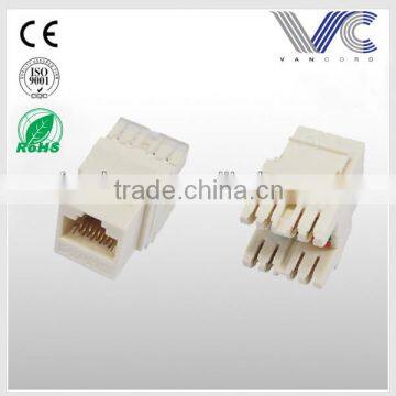 Cat5e / cat6 UTP 90 degree Keystone Jack RJ45 female connector