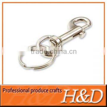 key chain ring dual ring aluminum metal keychain